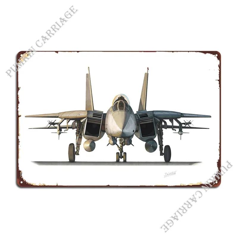 F Tomcat Illustration Metal Sign Club Customize Printing Pub Cinema Tin Sign Poster 20x30cm(7.8x11.8inch)