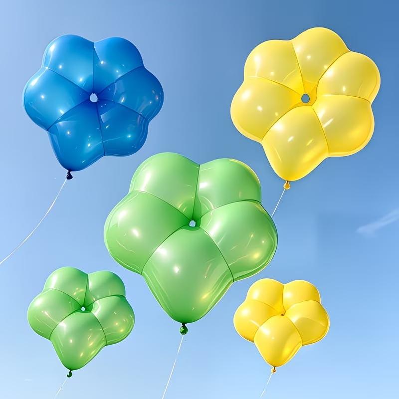 10/20/50Pcs Colorful Plum Blossom Balloons Flower Balloons, Suitable For Valentine'S Day, Birthdays, Wedding Party Decorations