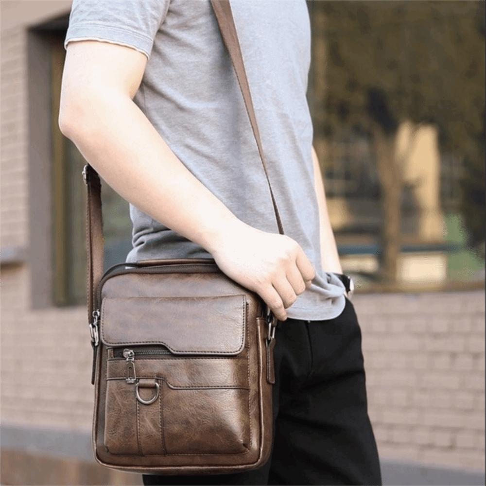 Large Capacity Shoulder Bag Vintage Man Tote Bag Casual Men Crossbody Bag Travel