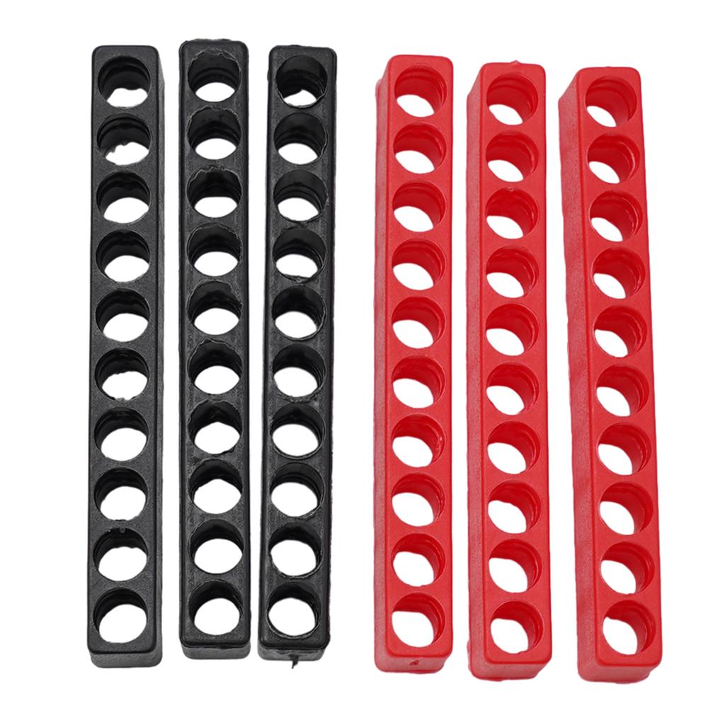 4/6Pcs Screwdriver Bit Holder 10 Hole /4 Hex Shank Screwdriver Head Drill Bit Plastic Screwdriver Storage Organizer