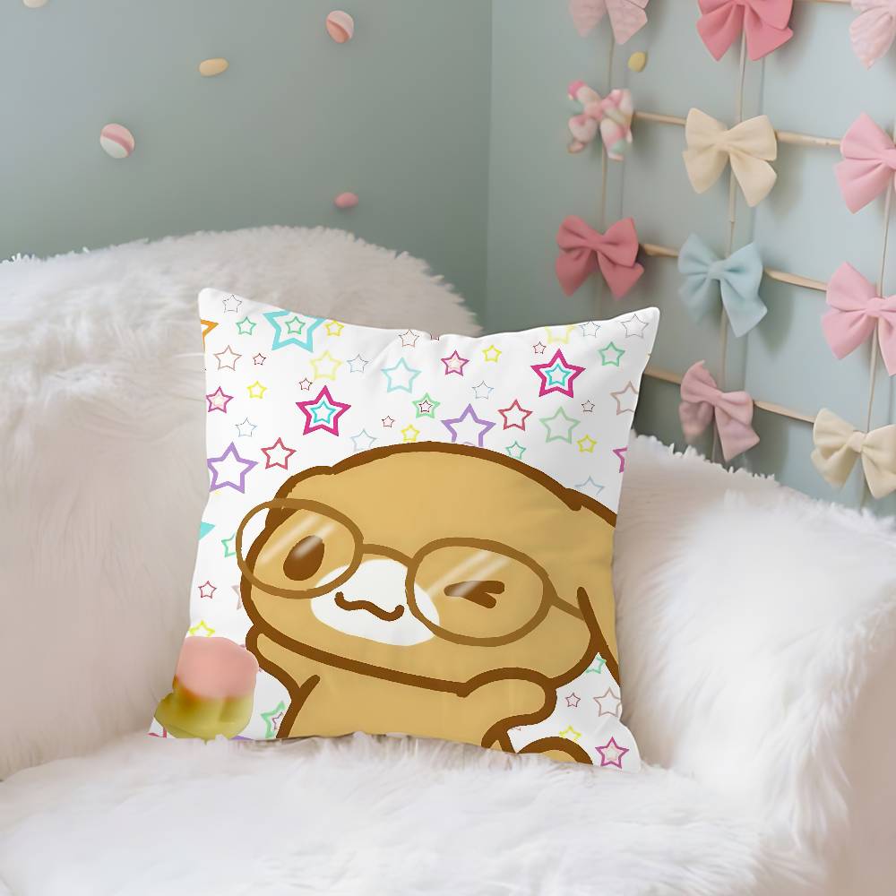Cute MMochakawaii Case Plush Fabric Soft Pillowcase Double Sided Print Cushion Cover Household Gifts