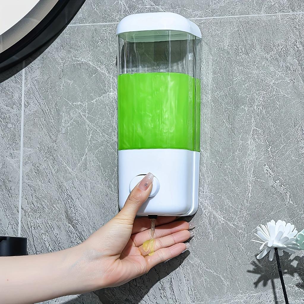 1pc-Shampoo and Lotion Easy-Press Bathroom Accessory Plastic Soap Dispenser for Kitchen Detergent