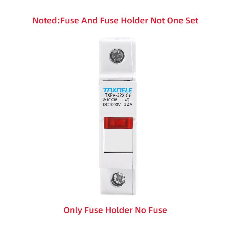 Solar DC Fuses 1000V PV Photovoltaic 6A 10A 15A 20A 25A 30A  DC Fuse Holder Base  for Solar System Short Circuit Protection gpV