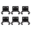 TOYANDONA Microphone Wall Hanger Set of 6, for Microphone Stands, Wireless Microphones, Hanging Hooks, and Clips, for Home, Hotel, and Karaoke Use,