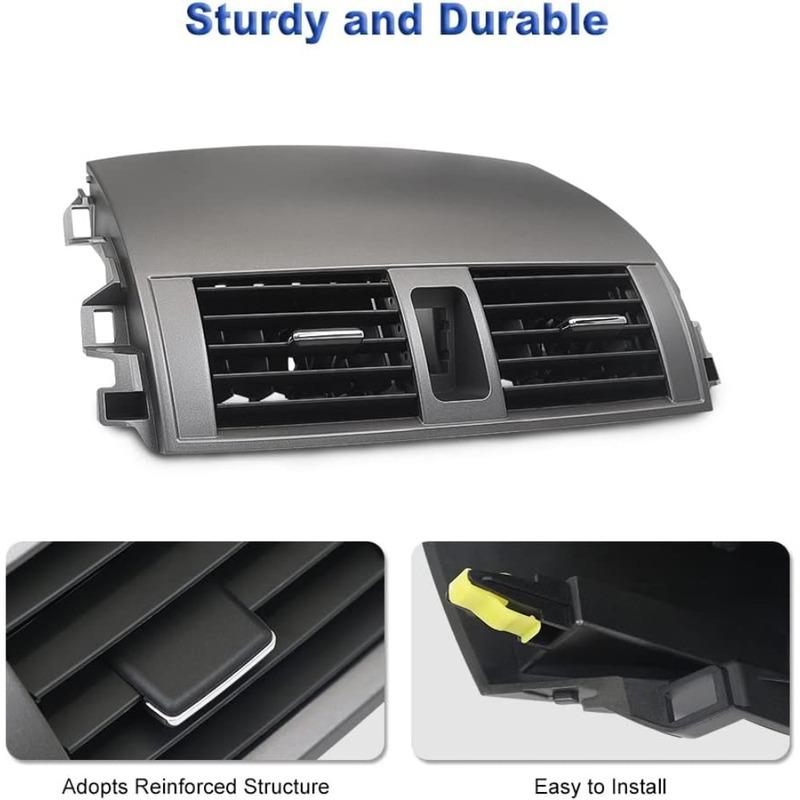 Center Dash A/C Dashboard AC Air Vent Panel Console Trim Outlet Kit for Toyota Corolla 2008 2009 2010 2011 2012 2013 Car Parts