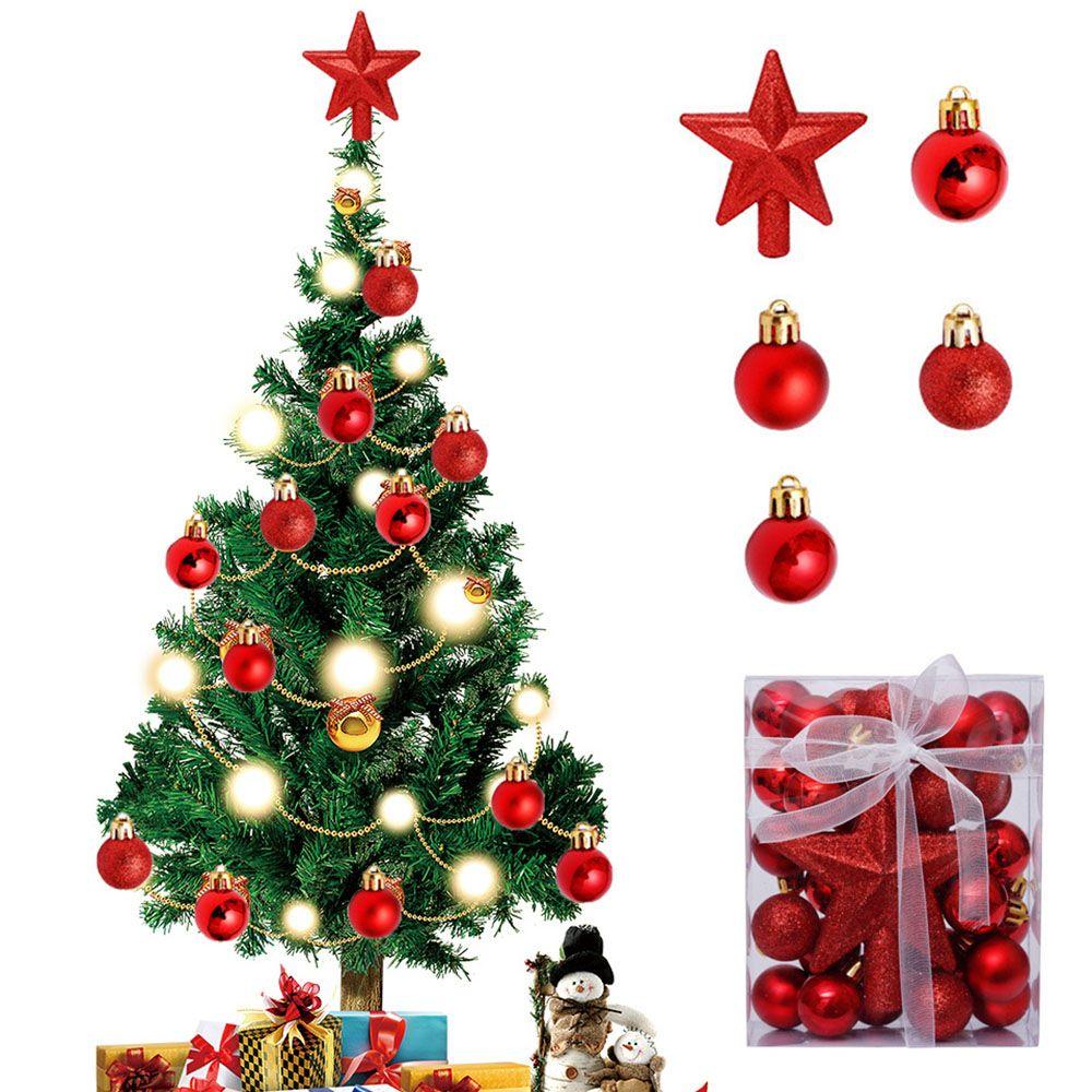 3CM Party Supplies Crafts DIY Gifts Xmas Hanging Ball Bauble Christmas Tree Decoration Drop Pendant