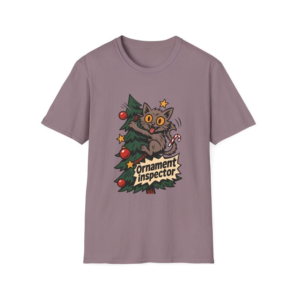 

Unisex Softstyle T-Shirt Kitten Christmas Tree Ornaments Funny Holiday Christmas 4XL