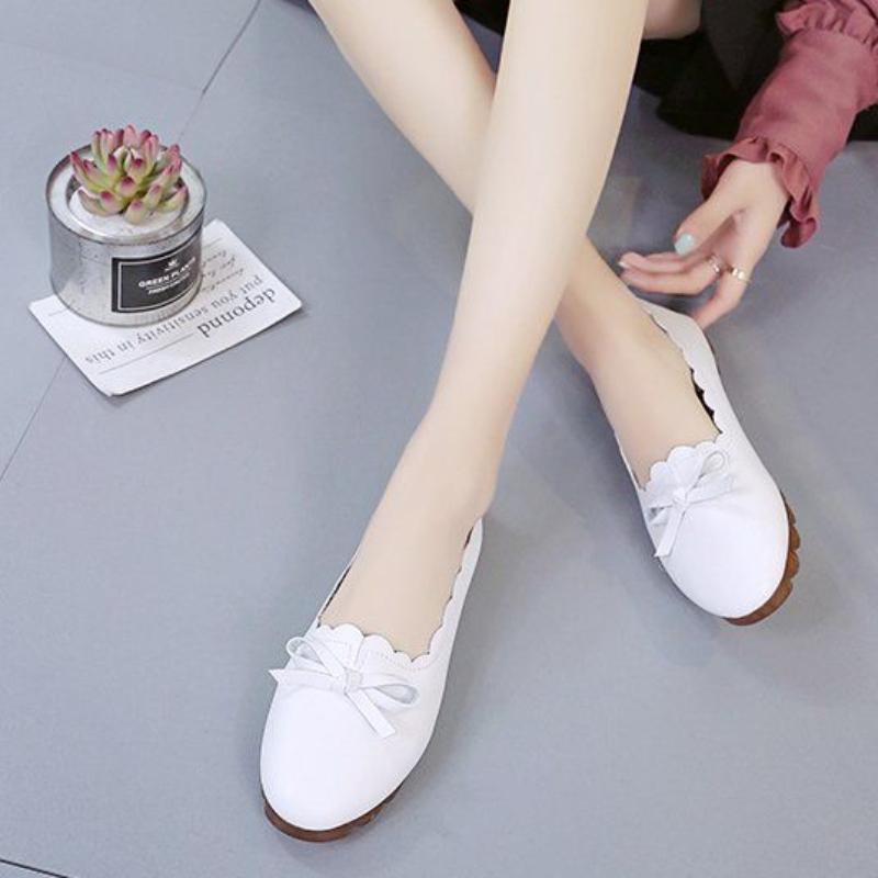 Fashion Women's Flat Shoes Round Toe Comfortable Casual Ladies Footwear Summer 2024 Chic Point Shoe Cheap Clearance Hot Trendy