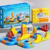 DIY Cube Track Electric Magnetic 3D Tracks Train for Kids Cube Trains STEM Montessori Toy Vehicle Gravity Maze Toy Learning Set