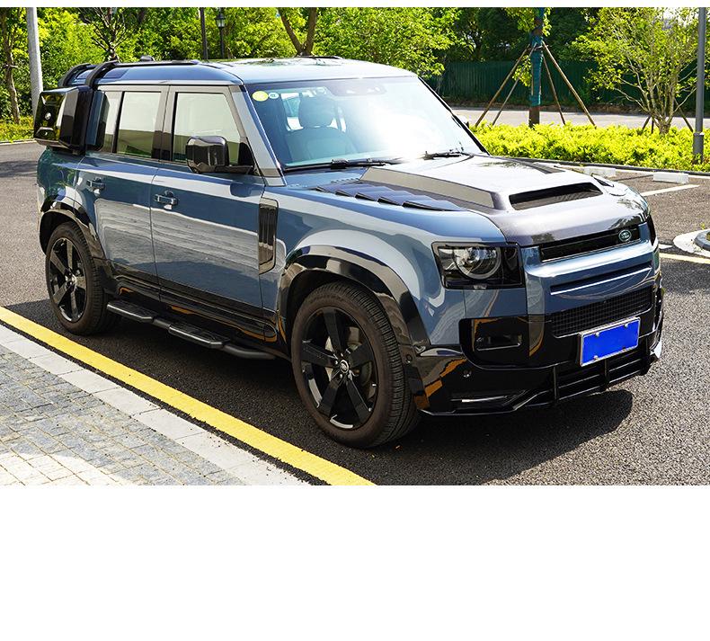 20+ Land Rover Defender 110/90 Front Splitter Upgrade Kit: Front Bumper PP with Daytime Running Lights