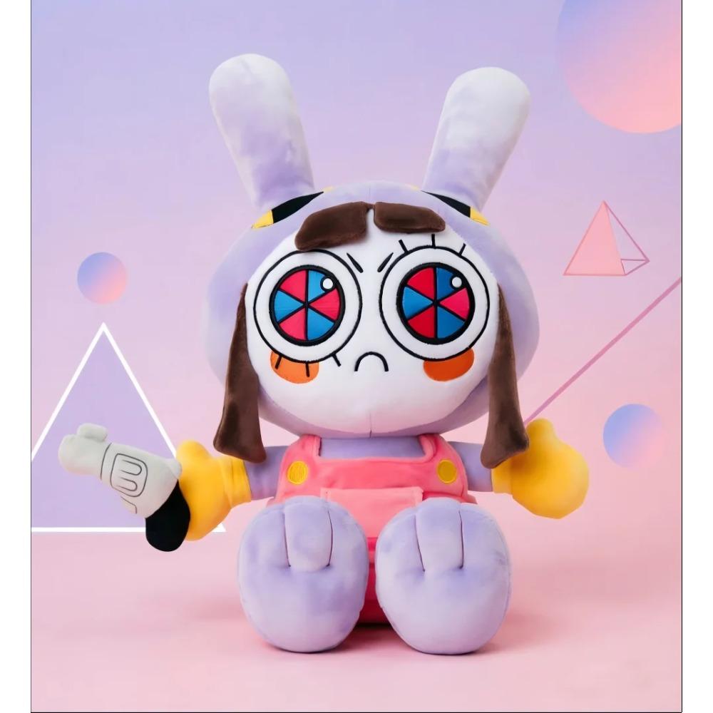 Purple Rabbit Plush Toy With Maid Outfit Stuffed Animal Doll Soft Cute Mascot For Kids Gift Room Decoration