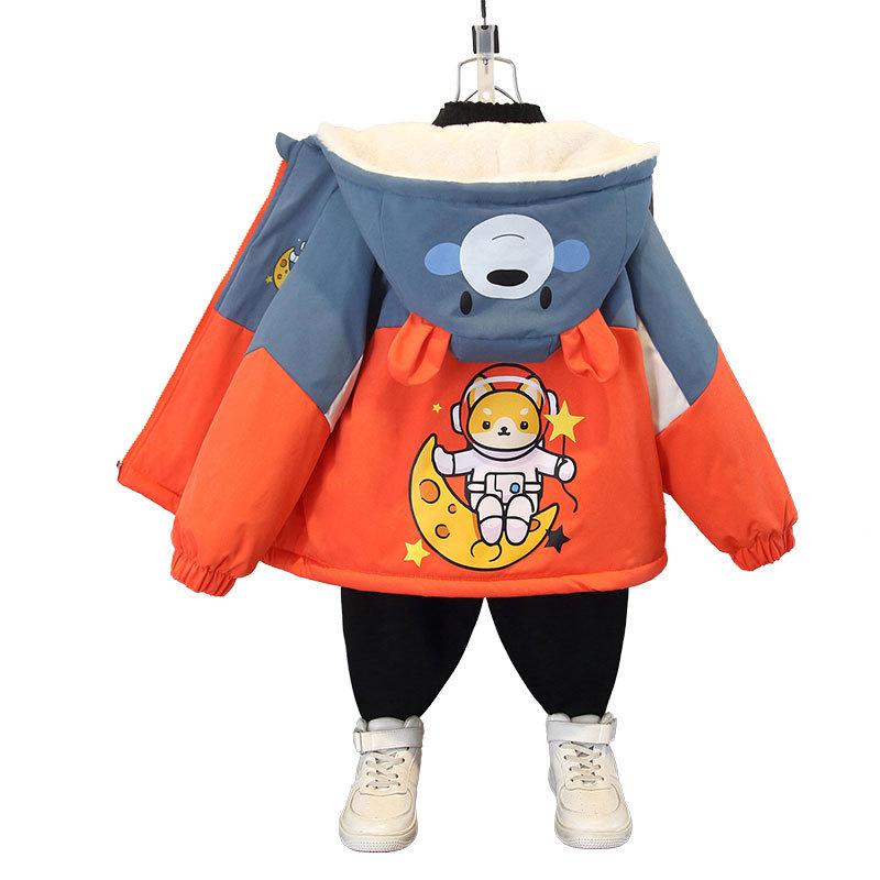 Boys' Winter Parka & Baby Girl Hooded Jacket - New 2025 Style for Kids' Autumn & Winter