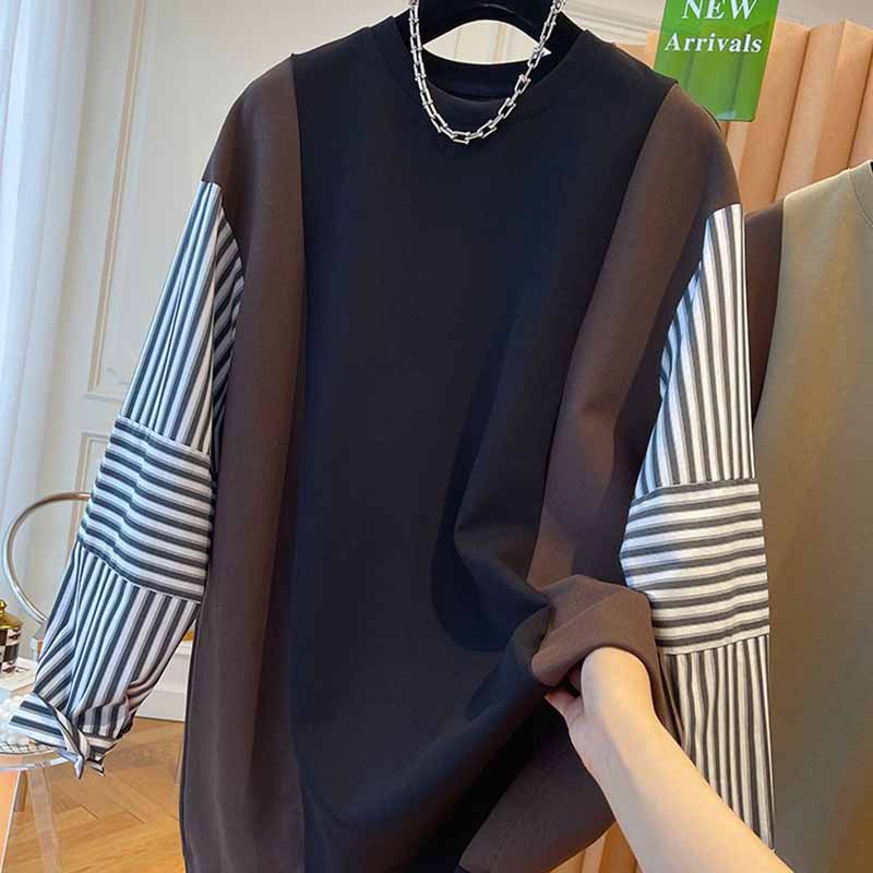 Sweatshirt for Women Loose Round Neck Pullover Long Sleeve Top Sweatshirt
