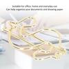 50Pcs Dollar Shape Gold Paper Clips Gold Small Paper Clips Cute Paper Clips  Document Organization
