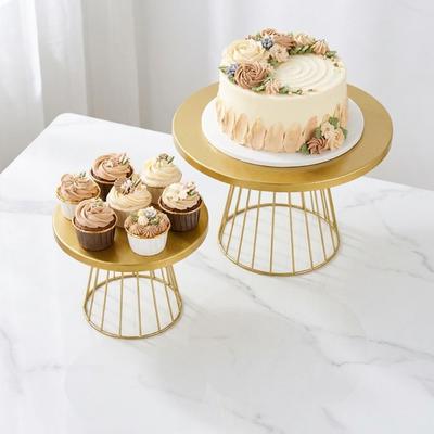 Metal Cake Display Stand Round Shape Dessert Tray Exquisite Cupcake Stand  Birthday Party