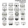 SHIXIN 20Pcs/Set Punk Geometric Stars Rings Men Hip Hop Stackable Silver Color Knuckle Rings Set Male Jewelry  Accessories