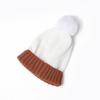 Autumn and winter new pony * Li color matching children's hairball wool knitted hat thickened scarf set
