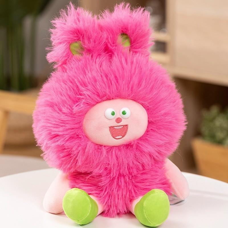 Quirky Long-haired Plush Toy Cute Pillow For Kids Blue Cat Pp Cotton Stuffed Animal