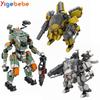 Yigebebe Mecha Hra Titanfallsed 2 BT-7274 Titan triedy Vanguard Roboti Vojnové Mech Figúrky Tehly Stavebnice Hračky Pre