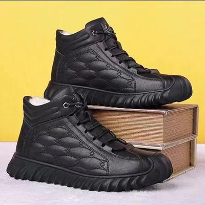 Chaussures en coton pratiques pour hommes hiver nouveau chaud Plus cachemire haut chaud coton plus épais père chaussures chaussures pour hommes