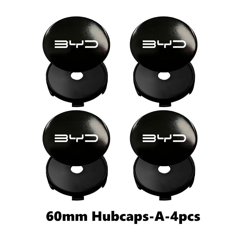 4Pcs 56mm/60mm Car Wheel Center Hub Cap Rim Cover For BYD Qin Pro Tang F3 E6 Atto 3 Yuan Plus Song Max G3 I3 Ea1