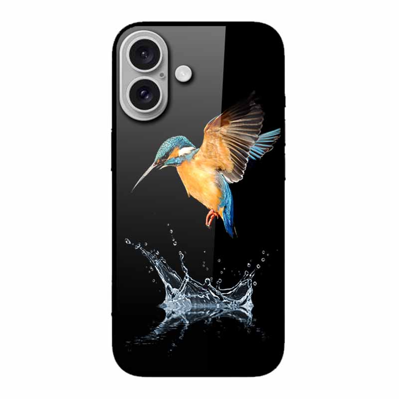 Glass Case For iphone 16 Plus 16Plus Coque Tempered Glass Hard Back Cover For iphone 16 Plus Phone Case Soft TPU Black Bumper