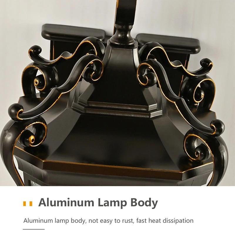 Außenwandleuchte im europäischen Stil Retro Verandalampe Bronze Wasserdicht IP65 für Haus Villa Außenbereich Terrasse Eingangsbereich Vintage Wandleuchte