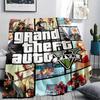 1 Peça Cobertor de Flanela com Estampa GTA, Alta qualidade Confortável para Todas as Estações, Decoração de Casa, Calor e Conforto, Perfeito para Presentes de Natal