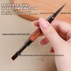 Dual-Ended Nail Art Brush - Multipurpose Line & Builder with Round Head, Japanese Base Coat
