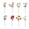 Artificial Dahlia Flowers with Stem 4-Head Blooms Realistic Faux Silk Flower for Vase Wedding