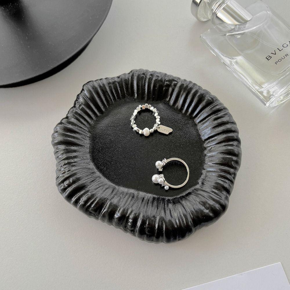 Creative Jewelry Display Rack Ceramic Storage Plate Jewelry Storage Tray  Dessert