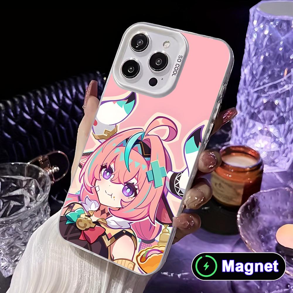 

Game GI Varesa White Translucent MagSafe Mobile Phone Case for iPhone 17 16 15 14 13 12 11 X XR XS Air Pro Max Plus Cover iPhone 14 Pro Max