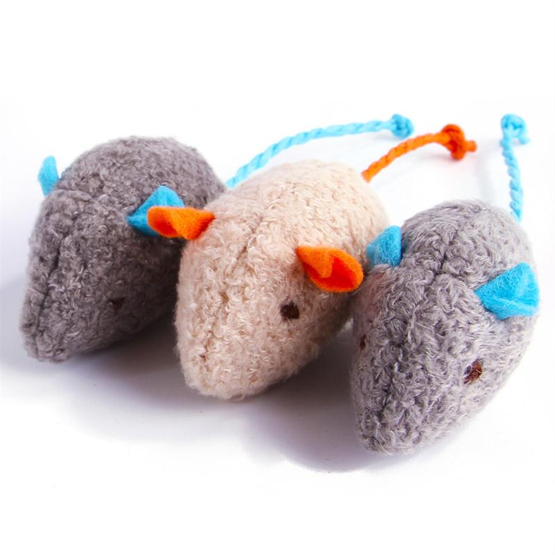 Plush Mouse Shaped Cat Toy Interactive Toy For Cats Pet Toys