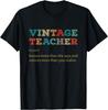 Vintage Teacher Knows More Than She Says Gift Definition T-Shirt