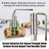 Broken Screw Extractor Tool for Faucet Valve Quick Removal Safe for Internal Threads Home Repair DIY Tools