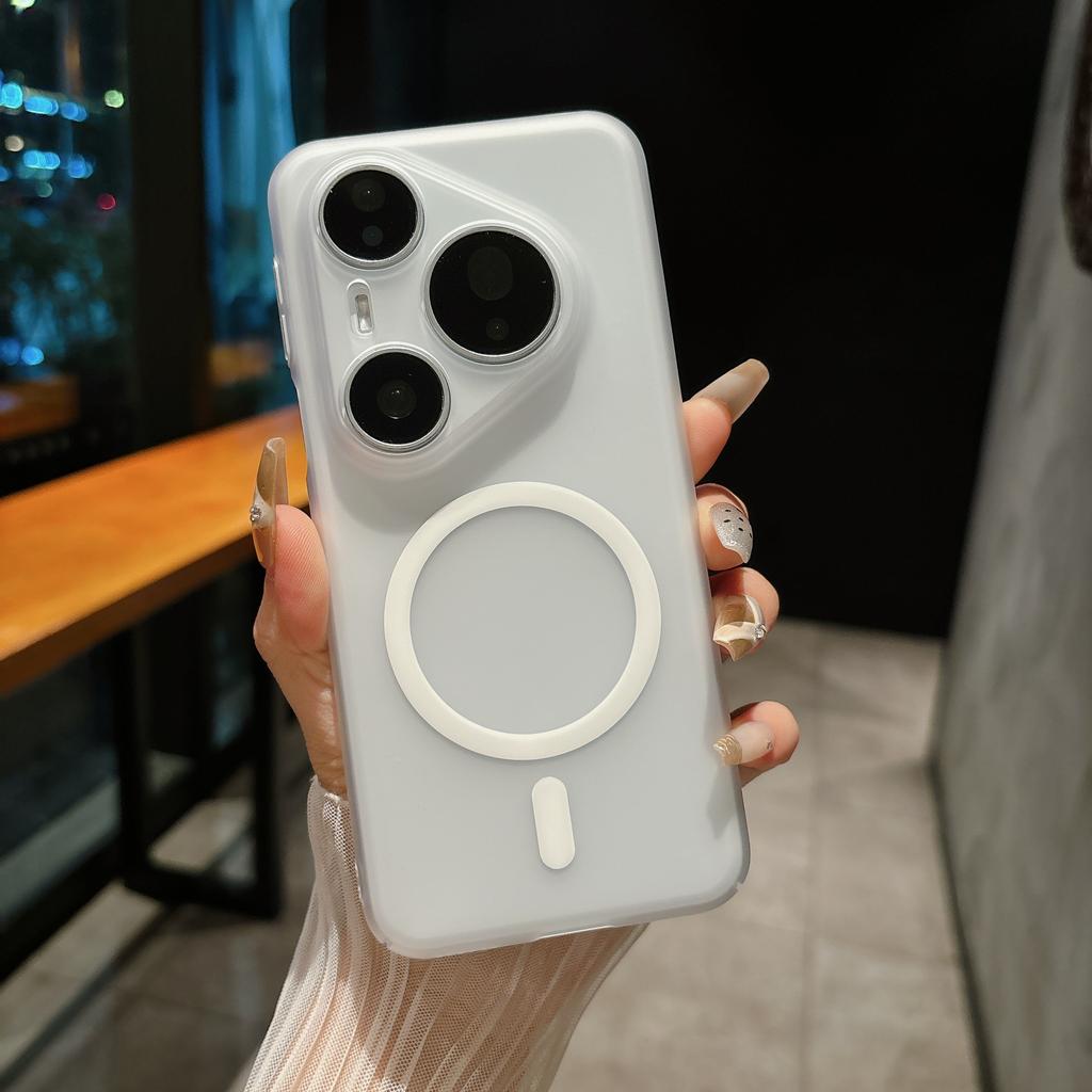 Applicable To Huawei Mate80PRO Ice Mist Magnetic Mobile Phone Case Pura90 Ultra-thin PC All-inclusive Matte Anti-drop Sheath
