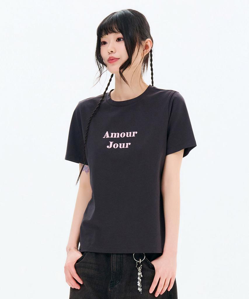 CHASECULT Women'S Essential Lettering Short Sleeve T-Shirt-Fbzg5853C0L