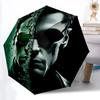 1pc Matrix, Neo Automatic Open/Close Umbrella, Christmas Gift for Men Women, Daily Travel Outdoor Use Yy251101196