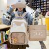 School Bag Cute Cartoon Cat Large Capacity School Bag Primary School Students Junior High School Students Backpack