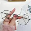 New Stylish and Personalized Cat Ear Non-prescription Glasses for Women Blue Light Blocking Feature Cat Eye Eyeglasses Frame