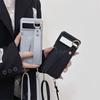 For Google Pixel 8 9 10 Pro XL Case PU Leather Wristlet Card Bag Grip Strap Shoulder Long Crossbody Lanyard Ring Clasp Cover