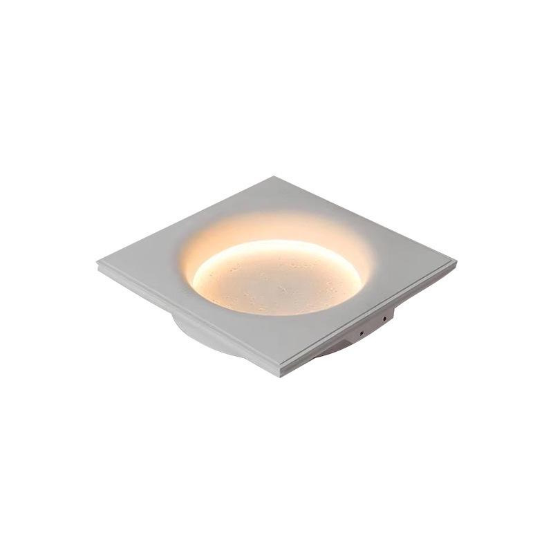 

Moon Spotlight Recessed LED Plaster Light - Hidden Ceiling Light for Living Room and Entryway A Model: 200*200*50mm, Cutout: 205*205mm
