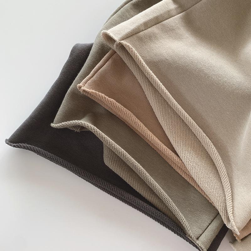 Kids' Summer Cotton-Feel Shorts - Lightweight, Versatile Straight-Leg Sweatpants for Boys & Girls, Korean Style