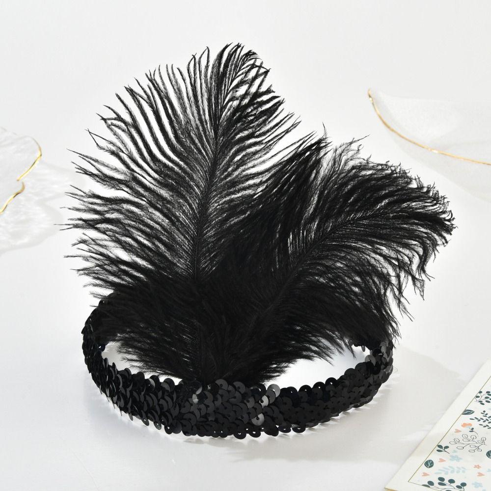 Feather Headwear Hair Accessories Masquerade Hair Band  Stage Performance Hair Band