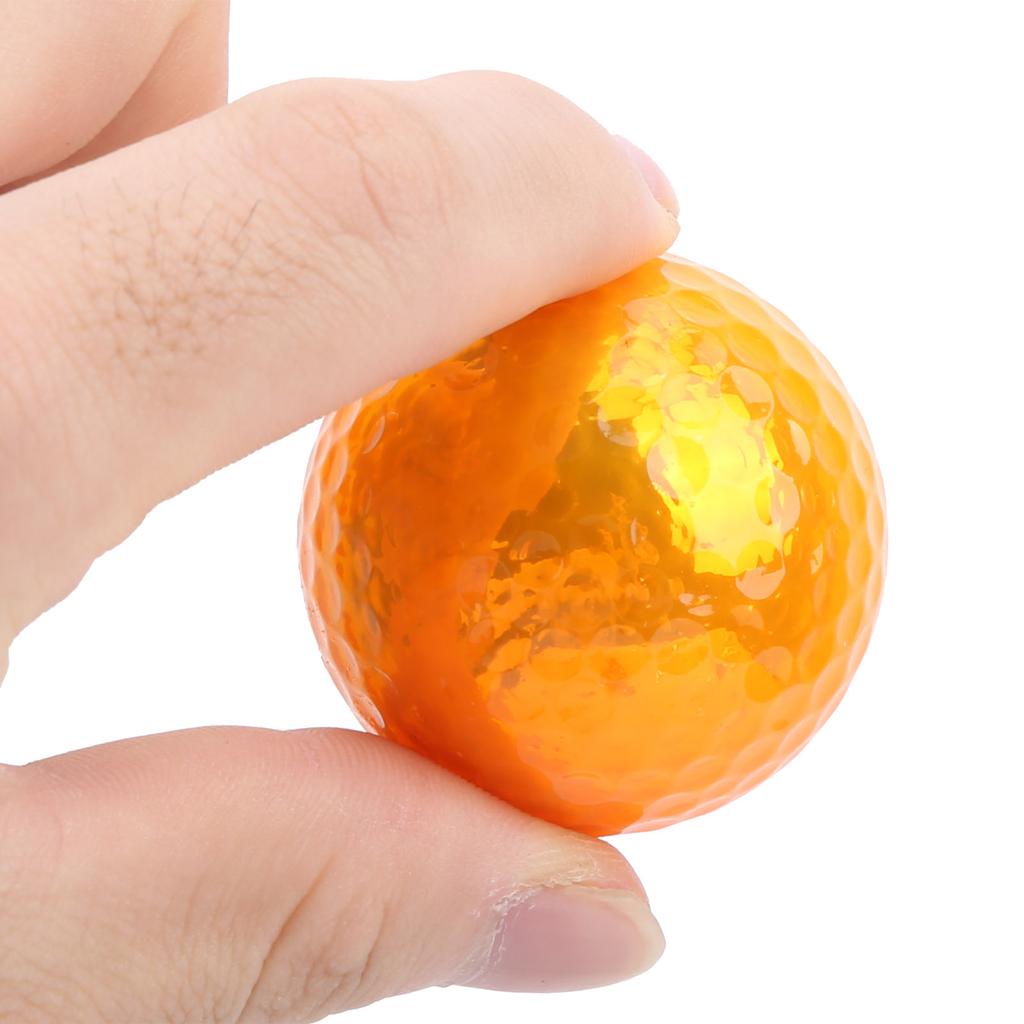 Plated Metal Color Golf Ball 1.68in Practice Balls Indoor Outdoor Training Aids Gifts