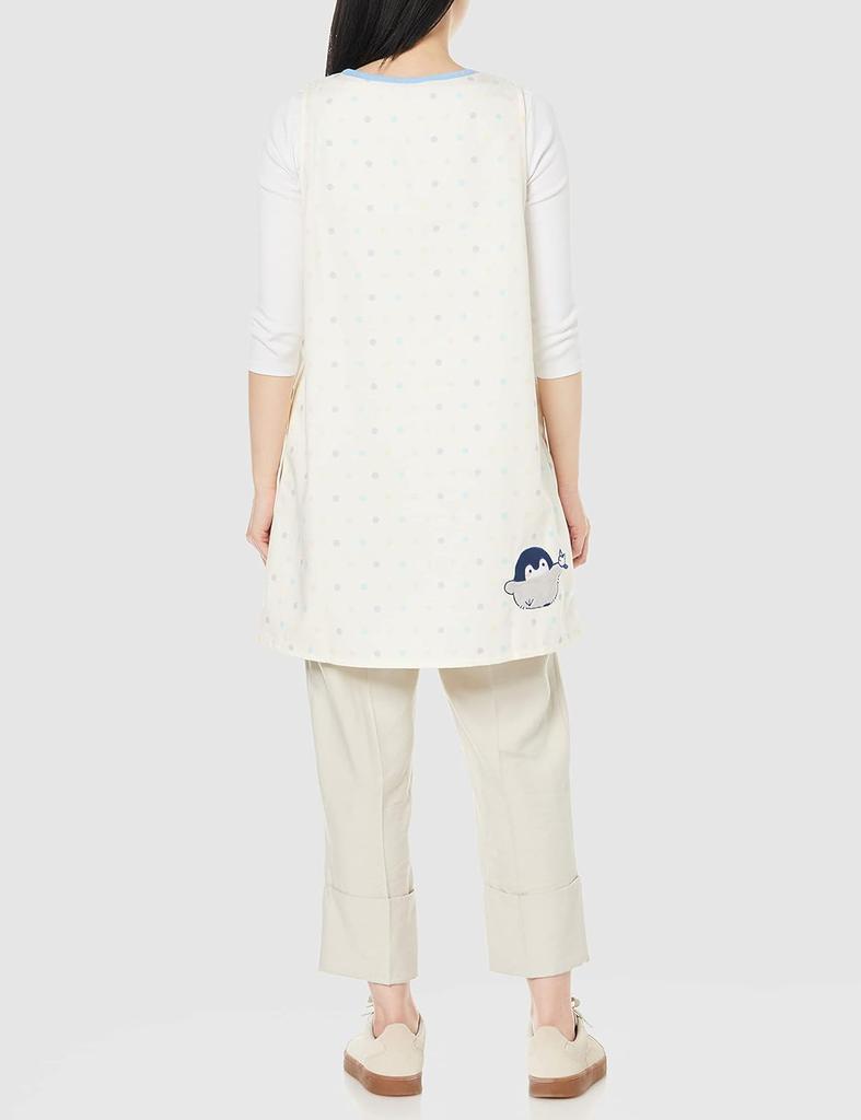 Marushin Apron for Nursery and Cute Character Adult Orchid Suitable for Nursery School and 5355005200 Koupen-chan Women, Teacher, Koupen-chan Friends,