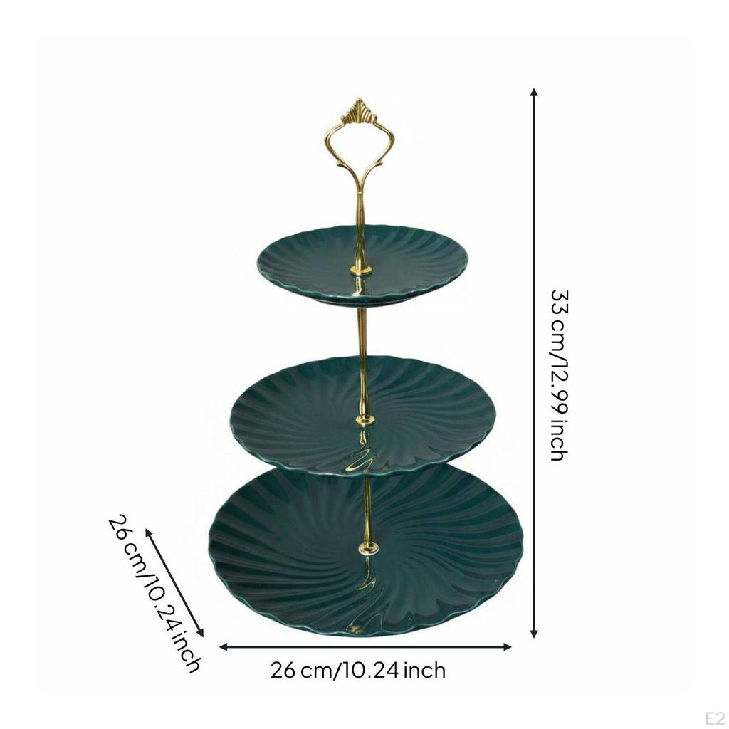 3 Tier Cake Stand EuropeanTiered Dessert MultiLayer Design Tray for Afternoon