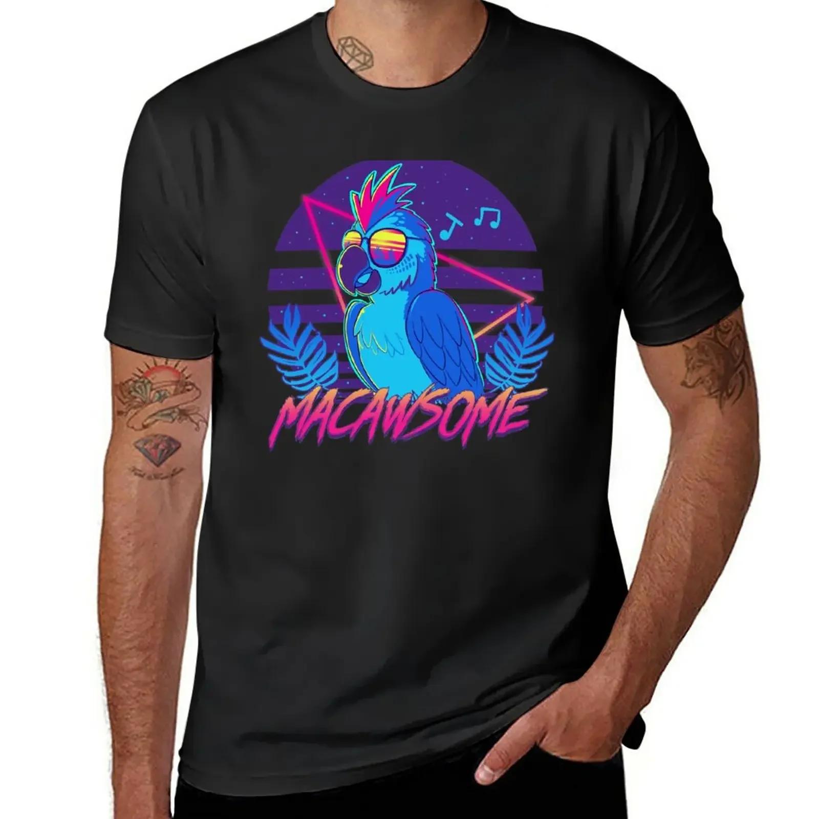 

Macawsome TShirt blanks oversizeds cute tops plain t shirts men 4XL