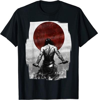 Camiseta unisex vintage retro samurai bushido japonesa
