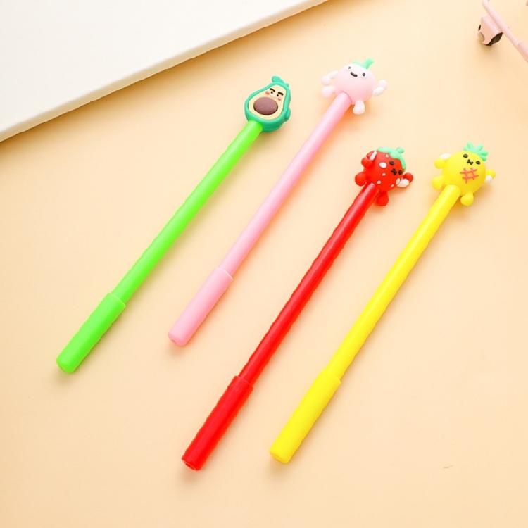 4Pcs Cartoon Gel Inks Pen 0.5MM Needle Tip Gel Pen Quick Dry Refillable Journaling Pen for Writing Note Taking